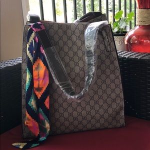 GG inspired designer tote